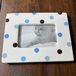 Polka Dot 4x6 Picture Frame with Stand